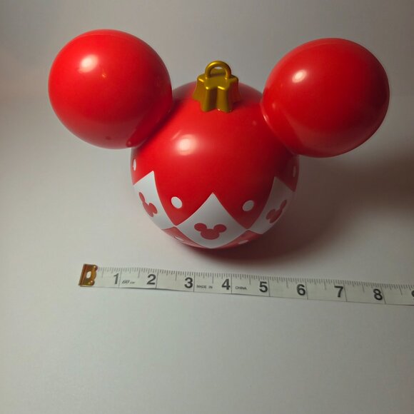 NWOT Disney Mickey Mouse Light-Up Ornament/Decoration, Red/White, On/Off Switch - Picture 6 of 7